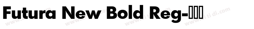 Futura New Bold Reg字体转换 Futura New Bold Reg字体转换